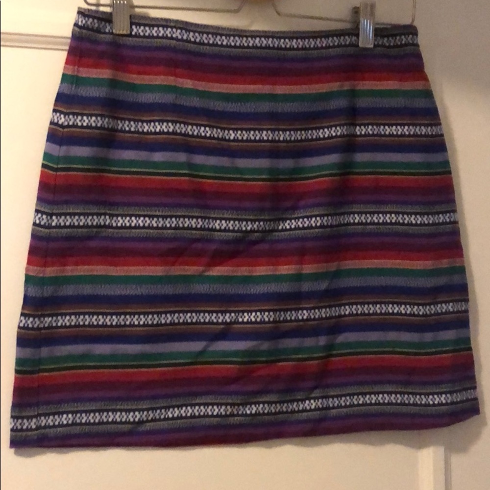 Woven mini skirt